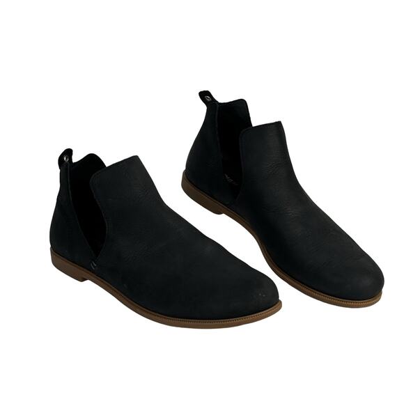 Kodiak Low Rider Boots Women's SZ 9.5 V Cut Ankle Bootie Black Slip On Leather - Picture 3 of 11